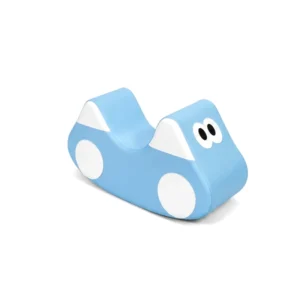 Sky Blue cartoon Car Soft Play Rocker