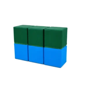 Green & Blue two-Tone Soft Play Cube Set – view 2