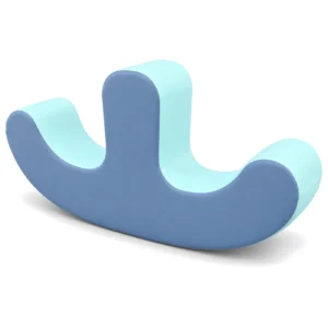 Blue & Aqua double-Seat Soft Play Rocker – view 2