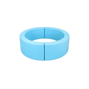 Sky Blue round Soft Play Ball Pit with Steps – view 6