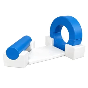 Blue & White ring & Roller Soft Play Obstacle Set