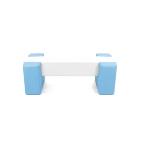 Sky Blue & White soft Play Balance Beam – view 3