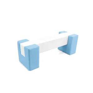 Sky Blue & White soft Play Balance Beam – view 2