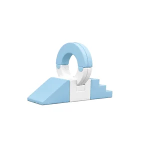 Baby Blue & White ring Soft Play Climber – view 2