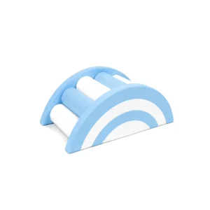 Sky Blue & White rainbow Roller Soft Play Bridge