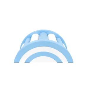 Sky Blue & White rainbow Roller Soft Play Bridge – view 3