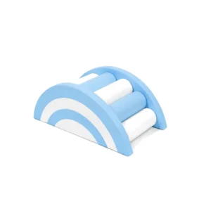 Sky Blue & White rainbow Roller Soft Play Bridge – view 2
