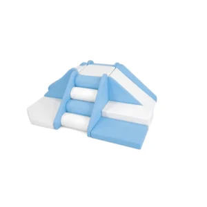 Sky Blue & White 4-Way Soft Play Climber