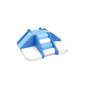 Blue & White 4-Way Soft Play Climber – view 2