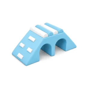 Blue & White double Tunnel Soft Play Climber – view 2