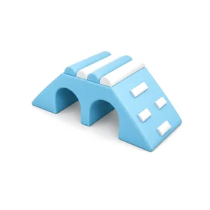 Blue & White double Tunnel Soft Play Climber – view 4