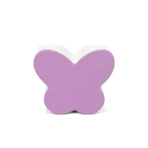 Pink, Lilac & White two-Tone Butterfly Soft Play Stool – view 2