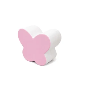 Pink, Lilac & White two-Tone Butterfly Soft Play Stool – view 3