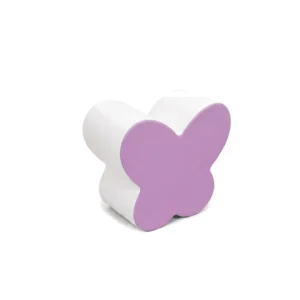 Pink, Lilac & White two-Tone Butterfly Soft Play Stool – view 4