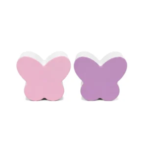 Pink, Lilac & White two-Tone Butterfly Soft Play Stool – view 5