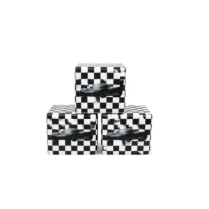 Checkered Race Car soft Play Cube, 30 cm