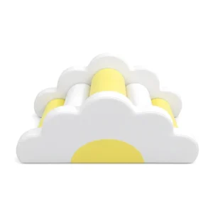 Yellow & White cloud Roller Soft Play Climber – view 5