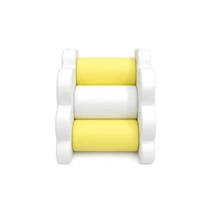 Yellow & White cloud Roller Soft Play Climber – view 6