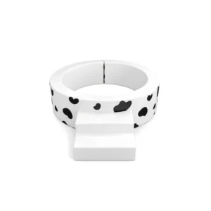 Cow Print round Soft Play Ball Pit with Step – view 3