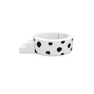 Cow Print round Soft Play Ball Pit with Step – view 4
