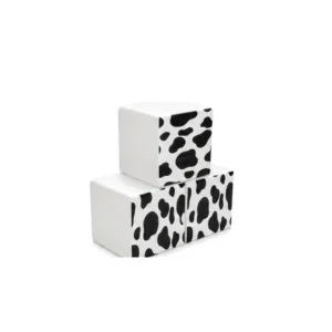 White Cow Print soft Play Cube, 30 cm – view 3