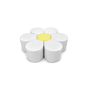 White & Yellow daisy Soft Play Seating – view 3