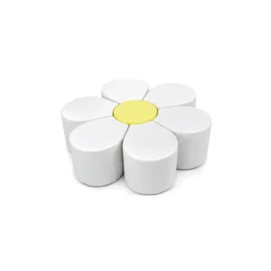 White & Yellow daisy Soft Play Seating – view 2
