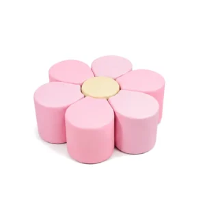 Pink & Cream flower Soft Play Seating – view 2