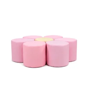 Pink & Cream flower Soft Play Seating – view 4