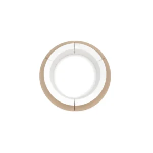 White & Beige tiered Round Soft Play Ball Pit – view 5