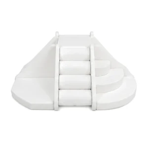 White half-Round Roller Soft Play Climber