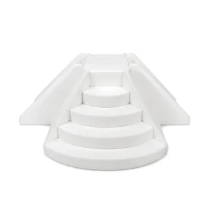 White half-Round Roller Soft Play Climber – view 3
