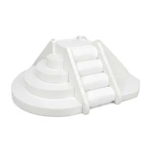 White half-Round Roller Soft Play Climber – view 6