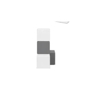 Grey & White soft Play Stacking Block – view 5