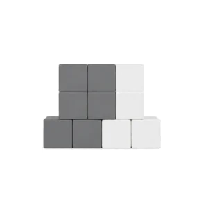 Grey & White soft Play Stacking Block – view 2