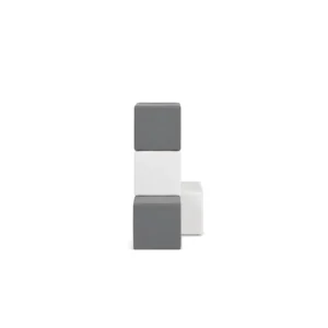 Grey & White soft Play Stacking Block – view 4