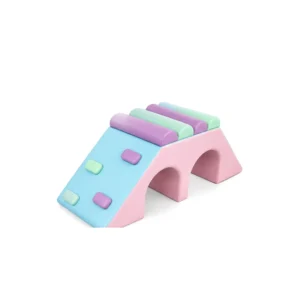 Pink & Blue double Tunnel Soft Play Climber – view 2
