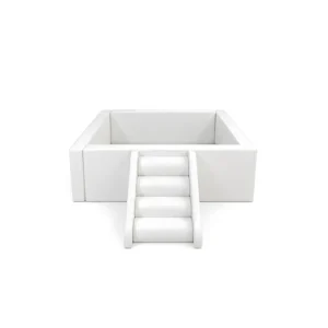 White square Soft Play Ball Pit with Roller Steps – view 3