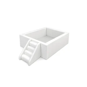 White square Soft Play Ball Pit with Roller Steps – view 2