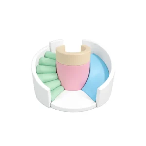 Pastel round Soft Play Climber – view 3