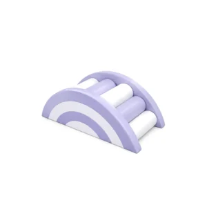 Lavender & White rainbow Roller Soft Play Bridge – view 2