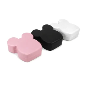 Pink, Black & White mouse Ears Soft Play Stool – view 5