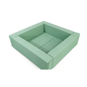 Jungle Theme Playground 4 Low Square Soft Play Ball Pit — Sage Green