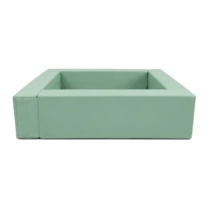 Sage Green low Square Soft Play Ball Pit – view 6