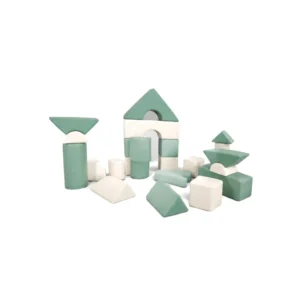 Sage Green & Cream soft Play Building Block Set – view 4
