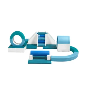 Teal & White modular Soft Play Obstacle Circuit