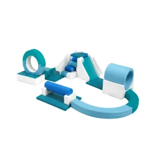 Teal & White modular Soft Play Obstacle Circuit – view 2