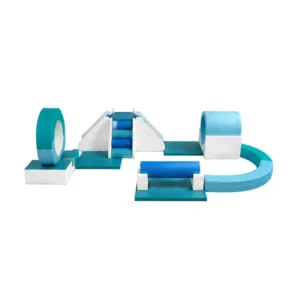 Teal & White modular Soft Play Obstacle Circuit – view 3