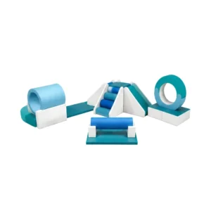 Teal & White modular Soft Play Obstacle Circuit – view 4