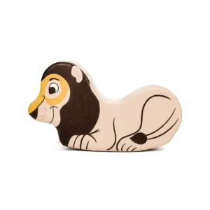 Cream lion Soft Play Rocker – view 3